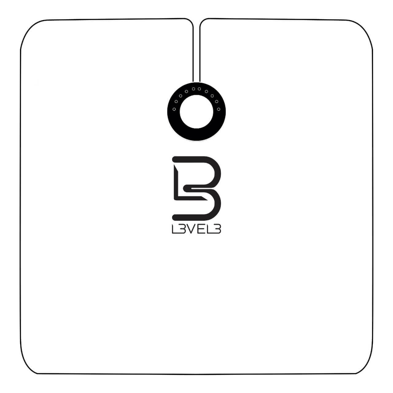 L3VEL3 Professional Rubber Neck Cutting Cape White