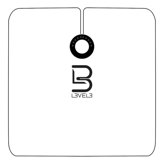 L3VEL3 Professional Rubber Neck Cutting Cape White