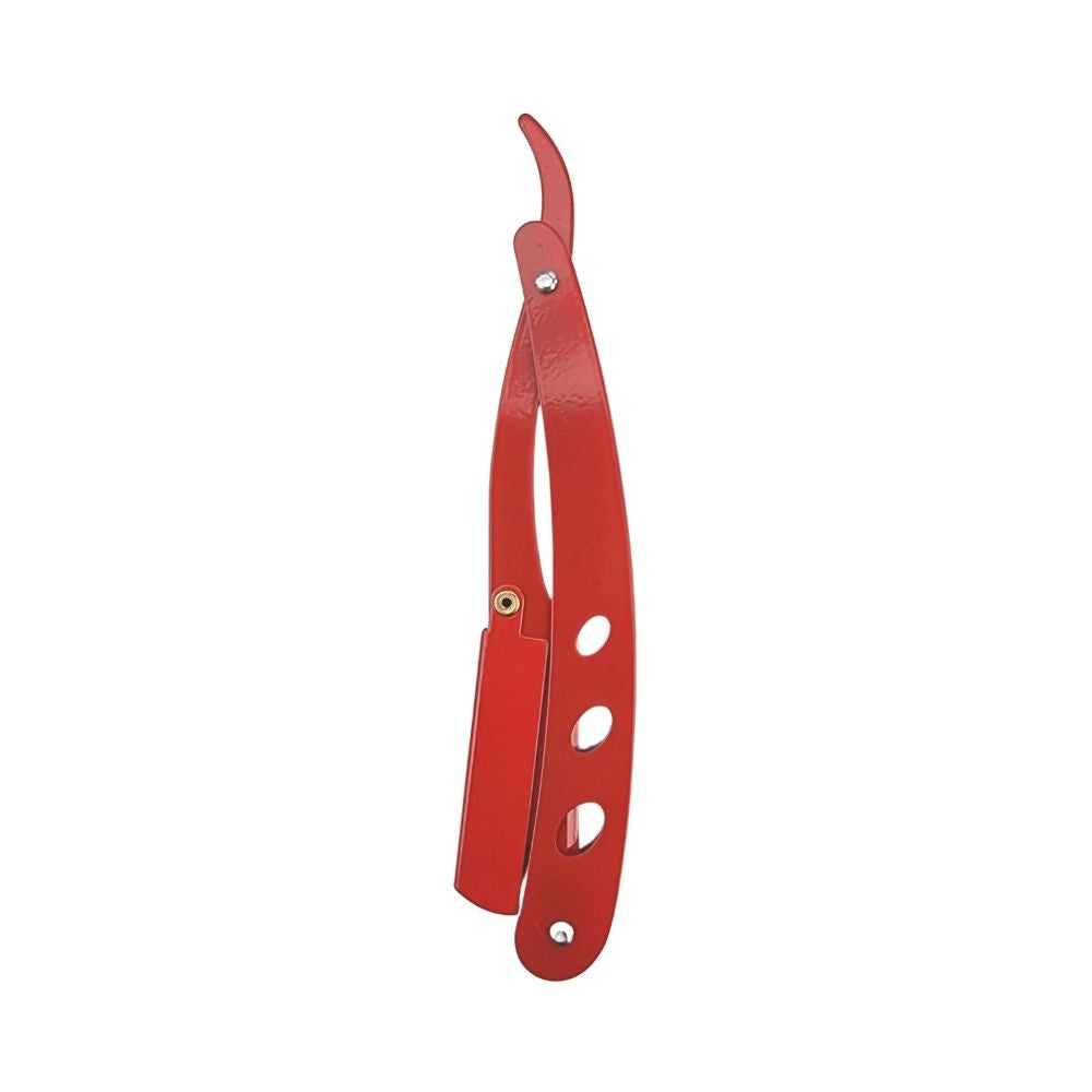 BarberBro. Stainless Steel Cut-Throat Straight Razor Red