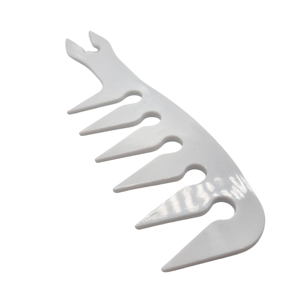 BarberBro. Rake Comb White