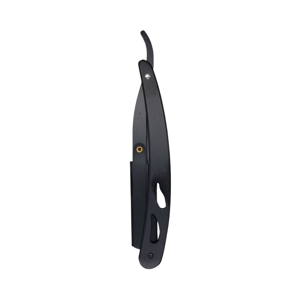 BarberBro. Stainless Steel Cut-Throat Straight Razor Black