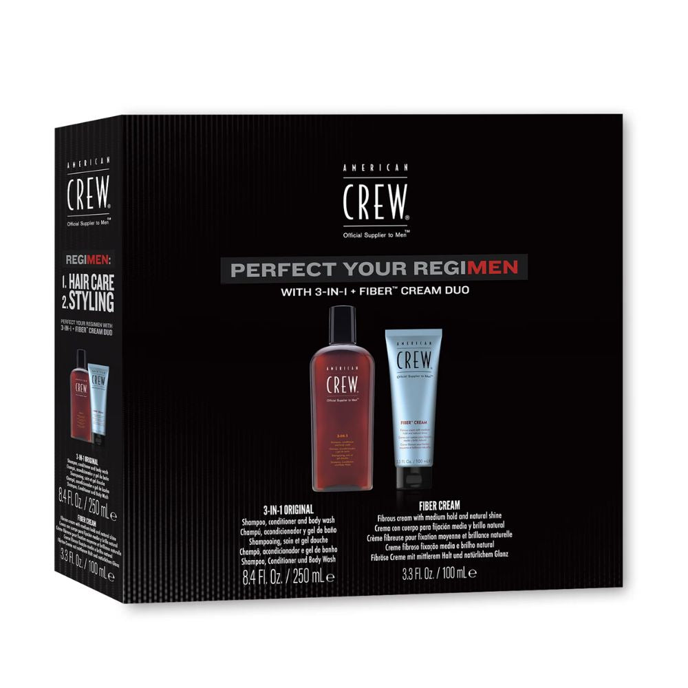 American Crew Regimen 3-in-1 & Fiber Cream Duo