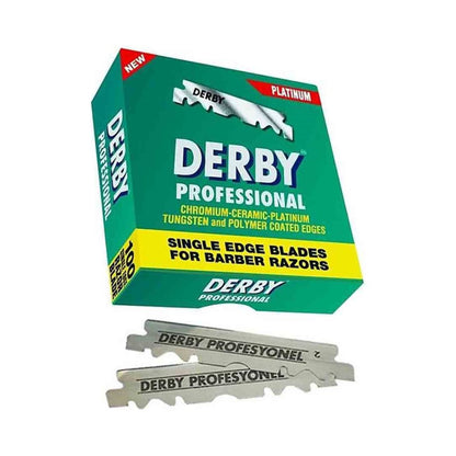 Derby Razor Barcode Derby Single Edge Razor Blades 100 Pack - Drape & Fade Barber Supplies