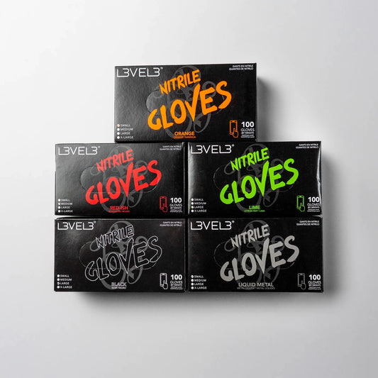 L3VEL3 Professional Nitrile Gloves - 100 Pack